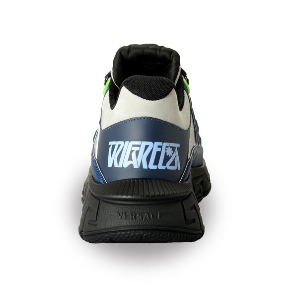 Versace Men's "Trigreca" Multi-Color Leather Logo Sneakers Shoes US 9 IT 42 - Picture 3 of 8